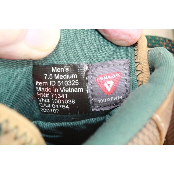 LL Bean Primaloft Brown Leather Trekking Hiking Boots Size 7.5 M - Picture 9 of 9